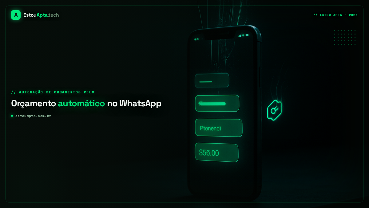 Automação de orçamentos pelo WhatsApp para PMEs